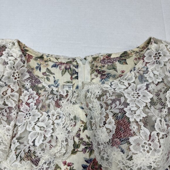 Vintage‎ Jessica McClintock  Gunne Sax Tea Dress Womens 7/8 Cottagecore Prairie - Picture 7 of 8